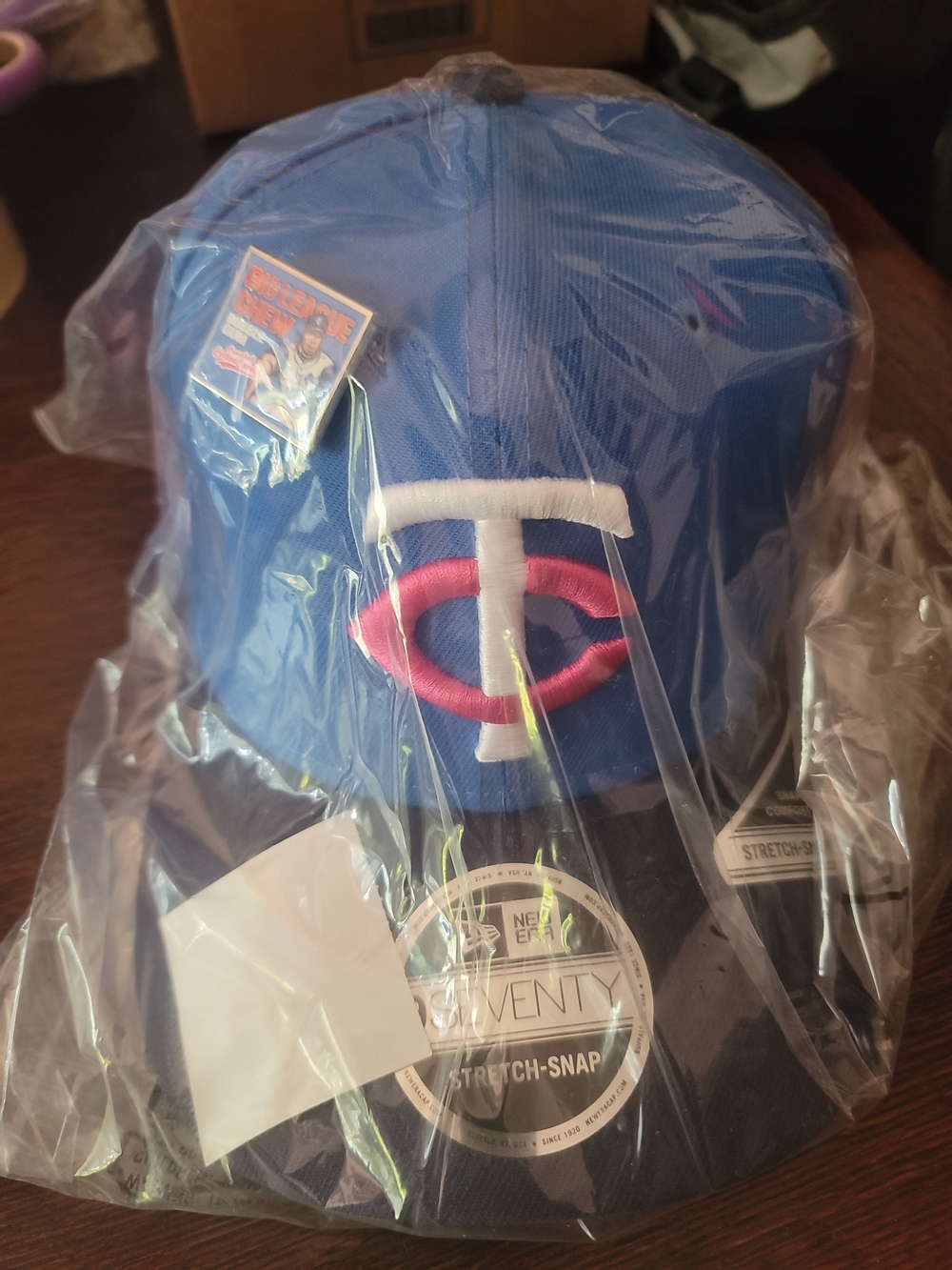 New Era Minnesota Twins 9SEVENTY Cotton Candy Hat 2024 Big League Chew Collab LE